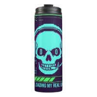Tasse de voyage Cyberpunk Pixel Skull - Chargement