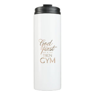 Bouteilles Isothermes Tasse Dieu d'abord puis Gym - Motivation de sport