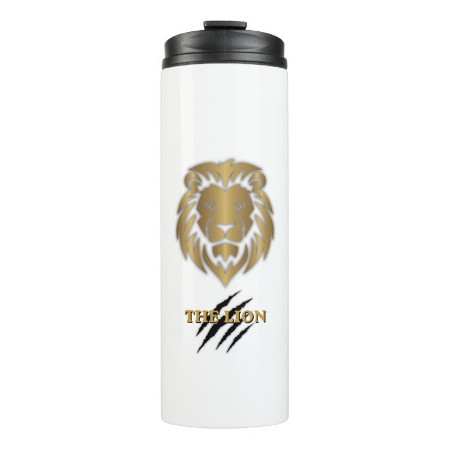 Bouteilles Isothermes Tasse graphique Lion Or & Noir (Devant)