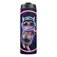 Tasse Neon Space Cat – Mug Café Glow Feline Cosmiq