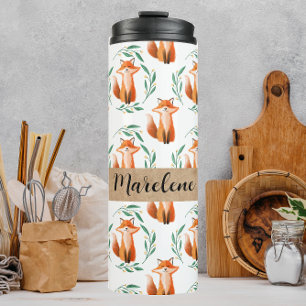Bouteilles Isothermes Tasse personnalisée renard mignon pour enfants, éc
