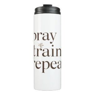 Bouteilles Isothermes Tasse Prière Entraînement Répéter – Motivation Fit