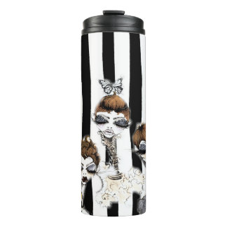 Bouteilles Isothermes Tasse rayée de voyage de lutins