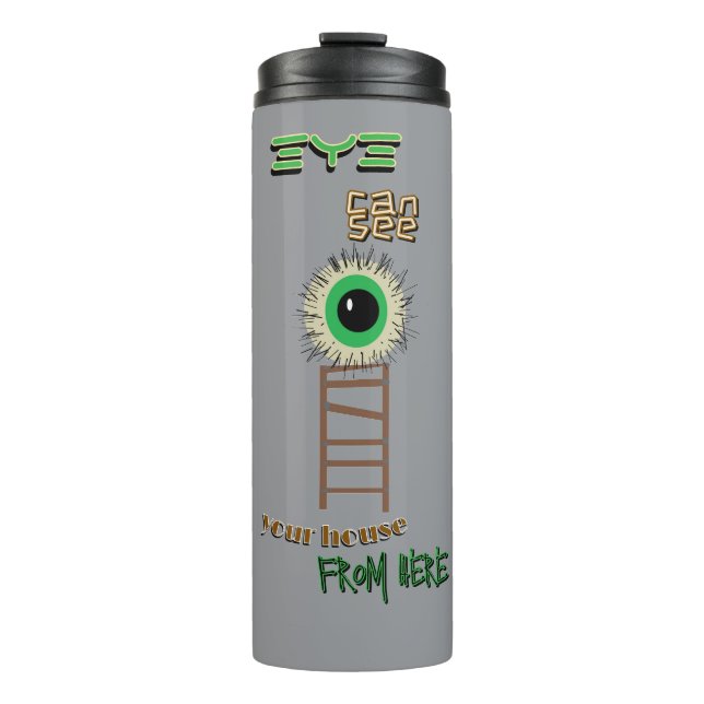 Bouteilles Isothermes Tasse Thermique à Œil Vert Flippant (Devant)