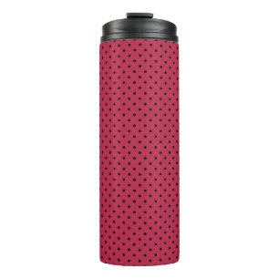 Bouteilles Isothermes Tasse thermique à points noirs et Magenta Viva ten