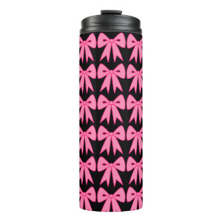 Bouteilles Isothermes Tasse thermique à ruban rose