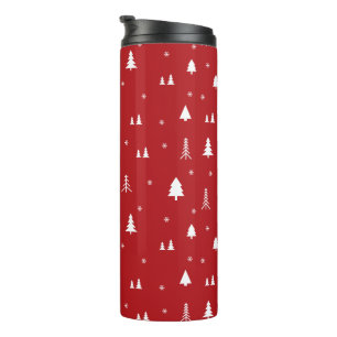 Bouteilles Isothermes Tasse Thermique Arbres de Noël et Flocons de Neige