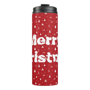 Bouteilles Isothermes Tasse Thermique Arbres de Noël et Flocons de Neige