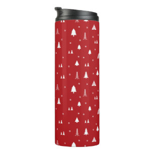 Bouteilles Isothermes Tasse Thermique Arbres de Noël et Flocons de Neige