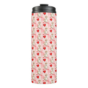 Bouteilles Isothermes Tasse Thermique Chat Chaton Cœurs Rouges 