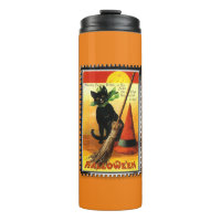 Tasse Thermique Chat Noir Halloween