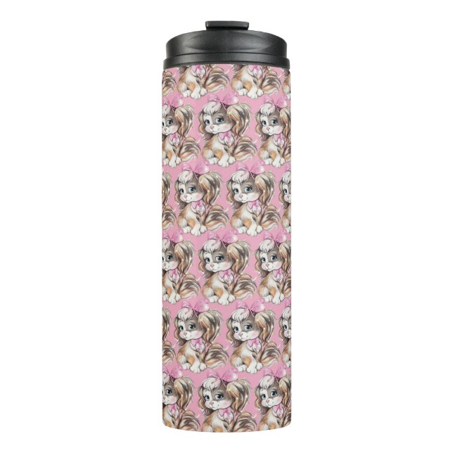 Bouteilles Isothermes Tasse Thermique Chiot (Devant)