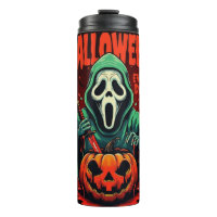 Tasse Thermique Citrouille Fantôme d'Halloween Épo