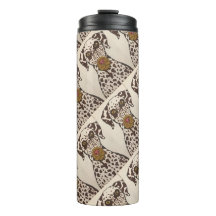 Tasse thermique dalmatien brun et blanc