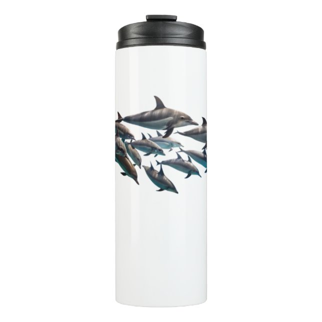 Bouteilles Isothermes Tasse thermique dauphin à bec (Devant)