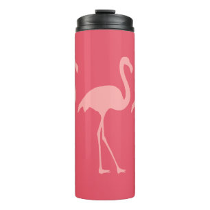 Bouteilles Isothermes Tasse thermique de culbuteur d'oiseau rose de