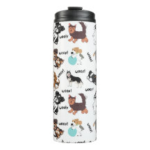 Tasse thermique design Chien et Ouaf