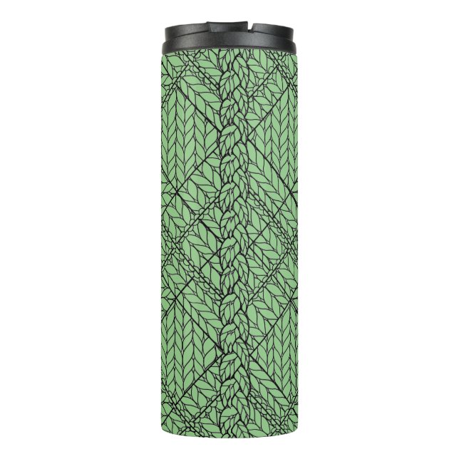 BOUTEILLES ISOTHERMES TASSE THERMIQUE EN MAILLE ARGILE SAGE (Dos)