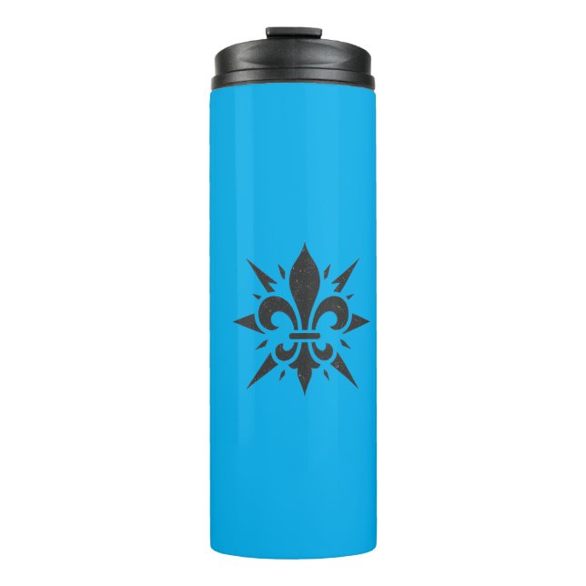 Bouteilles Isothermes Tasse thermique "Fleur de lis stylisée" (Devant)
