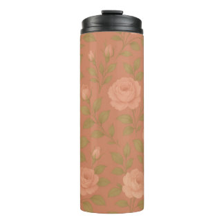 Bouteilles Isothermes Tasse Thermique Fleur de Rose Vintage