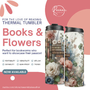 Bouteilles Isothermes Tasse Thermique Fleurs et Livres