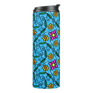 Bouteilles Isothermes Tasse Thermique Florale Abstraite