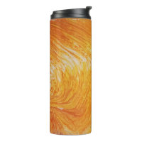 Tasse thermique - ondulations de jaune