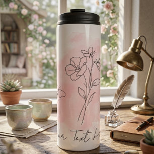 Bouteilles Isothermes Tasse Thermique Papillon Floral