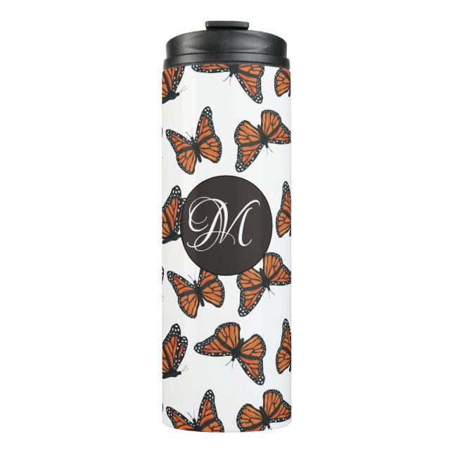 Bouteilles Isothermes Tasse Thermique Papillons Monarques (Devant)