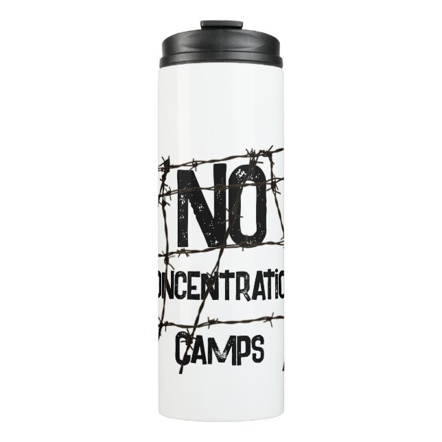 Bouteilles Isothermes Tasse Thermique Pas De Camps De Concentration (Devant)