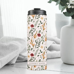 Bouteilles Isothermes Tasse Thermique Personnalisée à Motif Floral Délic