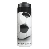 Tasse Thermique Personnalisée avec Balle de Footba
