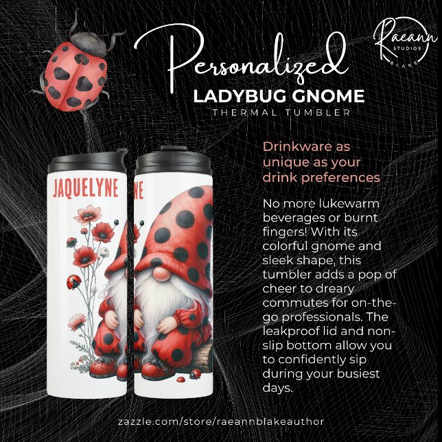 Bouteilles Isothermes Tasse thermique personnalisée avec lutin ladybug (Créateur téléchargé)