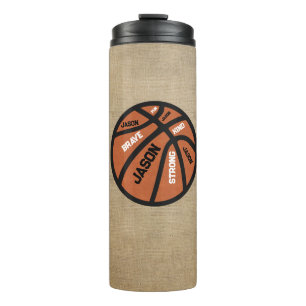 Bouteilles Isothermes Tasse thermique personnalisée de basketball