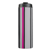 Tasse Thermique Rayée Noir Rose et Gris
