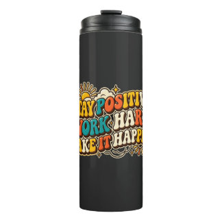 Bouteilles Isothermes Tasse Thermique Rétro Stay Positive
