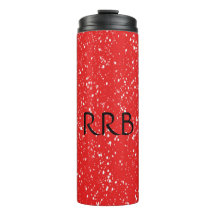 Tasse thermique rouge personnalisée