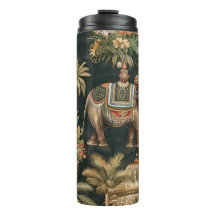 Tasse vintage éléphant jungle – Exotique Tropical