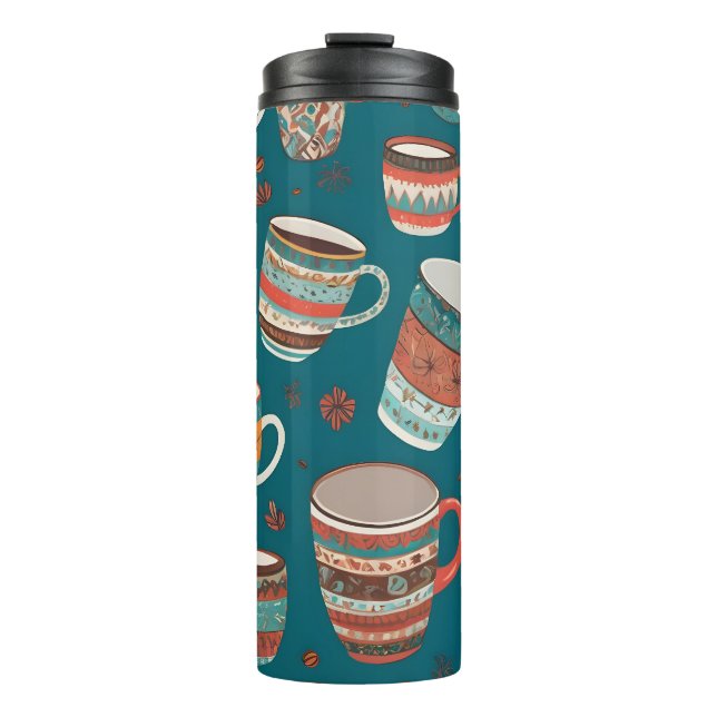 Bouteilles Isothermes Tasses de café colorées (Devant)