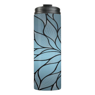 Bouteilles Isothermes Teintes créatives de bleu ciel motif de congé