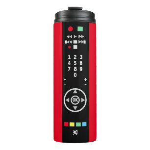 Bouteilles Isothermes Télécommande TV Rouge Noir