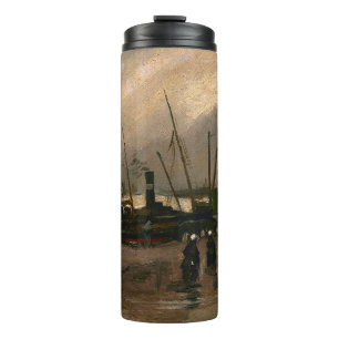 Bouteilles Isothermes Tempête au port des pêcheurs d'Amsterdam par Vince