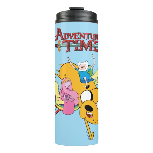 Bouteilles Isothermes Temps d'aventure | Lady, Bubblegum, Finn & Jake (Devant)