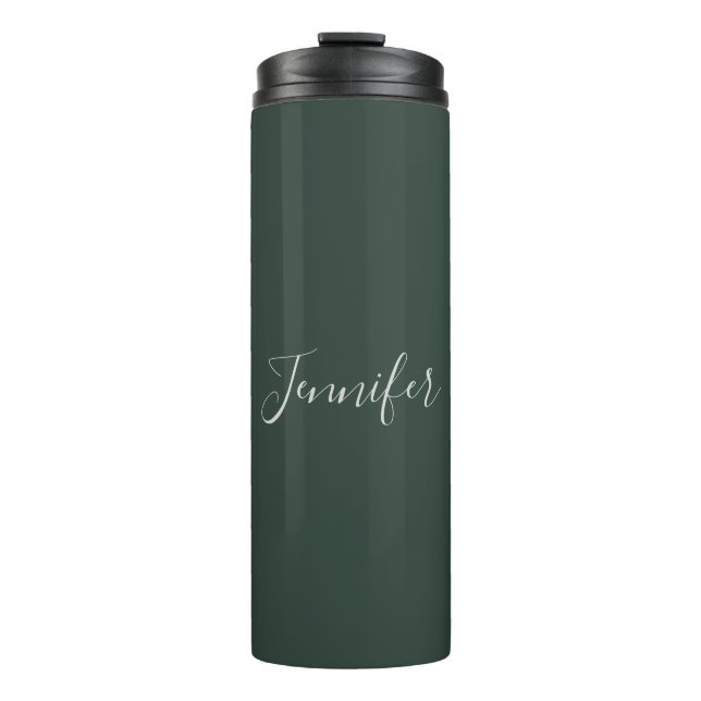 Bouteilles Isothermes Tendance Celtique Vert Gris Moderne Ajouter son pr (Devant)