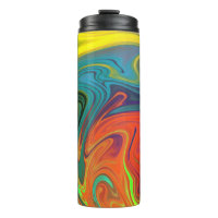 Tendance néon orange rouge bleu jaune vert Abstrai