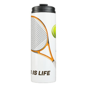 Bouteilles Isothermes Tennis de nom et de texte personnalisés