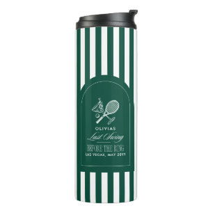 Bouteilles Isothermes Tennis Dernier Swing Avant l'Enterrement de Vie de