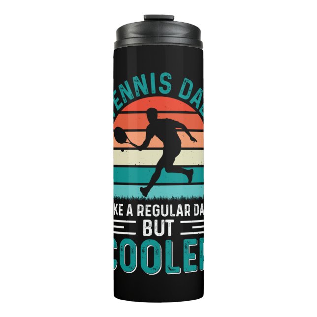 Bouteilles Isothermes Tennis Papa Retro Sunset (Devant)