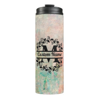 Bouteilles Isothermes Termo M Floral Monogram Letter