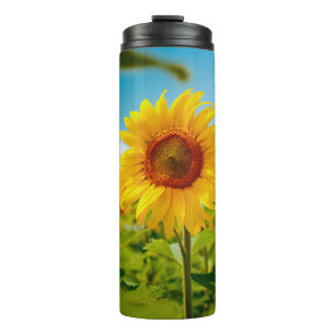 Bouteilles Isothermes Terrain attrayant avec un clo de tournesol jaune v
